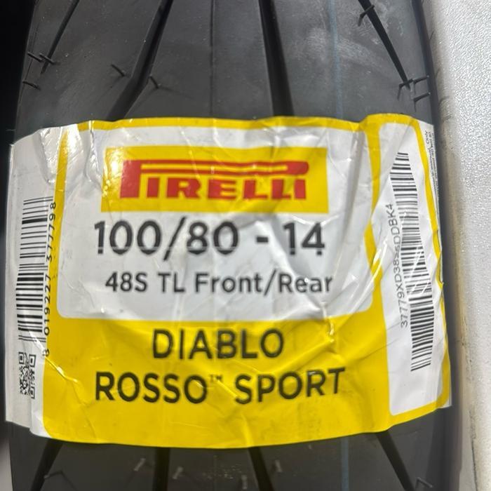 PIRELLI DIABLO ROSSO SPORT 80/90-14, 90/90-14, 90/80-14 100/80-14
