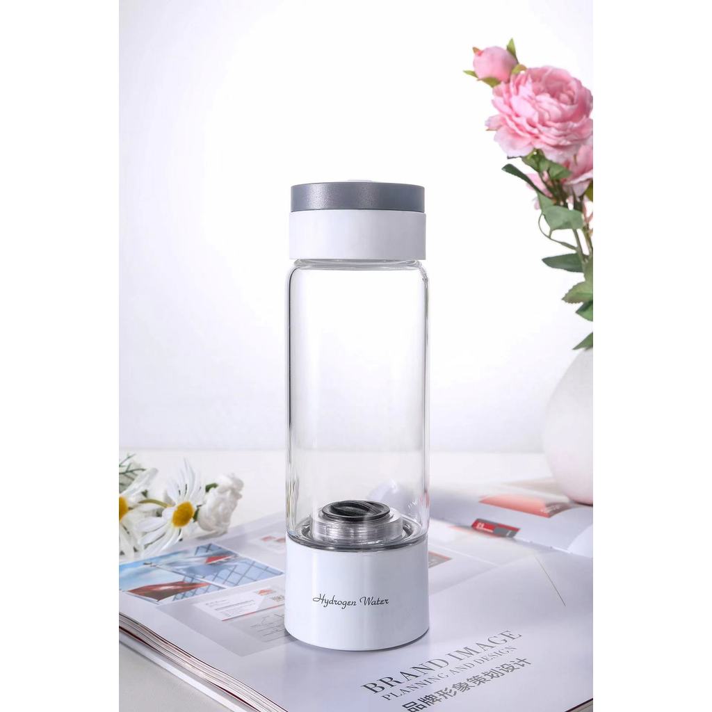 Portable Hydrogen water bottle flask 380ml hydrogen water ionizer generator machine SPE PEM Hydrogen