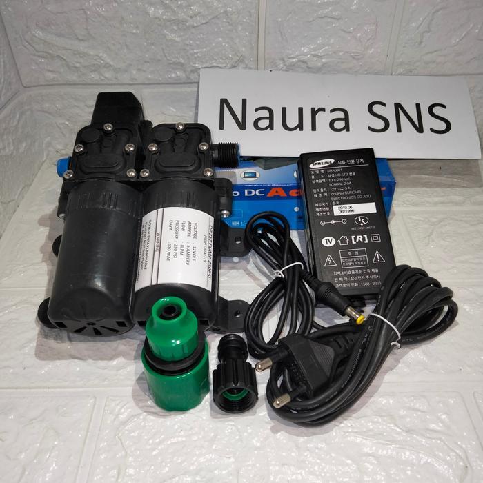 MESIN POMPA DC 12V 250 PSI + ADAPTOR MESIN POMPA DC AUTO CUT OF PROMO