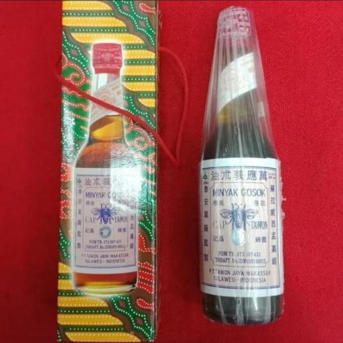 Minyak gosok cap tawon tutup merah / minyak urut