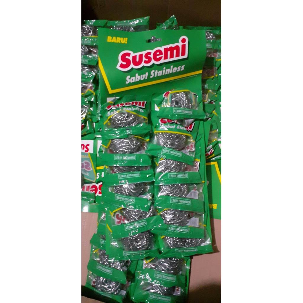 12 pcs  SUSEMI Sabut kawat, sabut cuci piring, kawat cuci