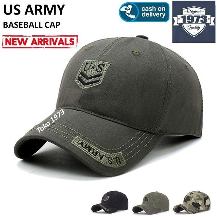 Baseball Cap : Us Army - Topi Baseball Topi Pria Topi Wanita #Gratisongkir