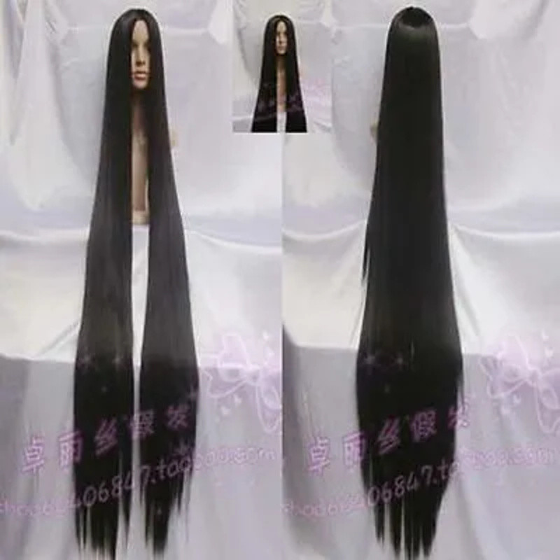 > > New long thermostability angel 150cm Blas cos full hair cartoon wig A34