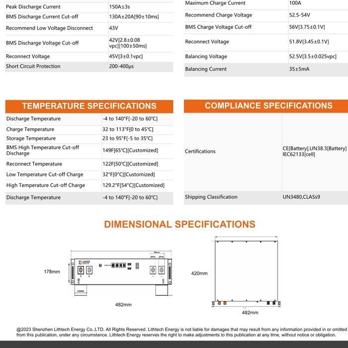 Baterai Lithium Lifepo4 48 V 100 Ah 4.8 Kwh