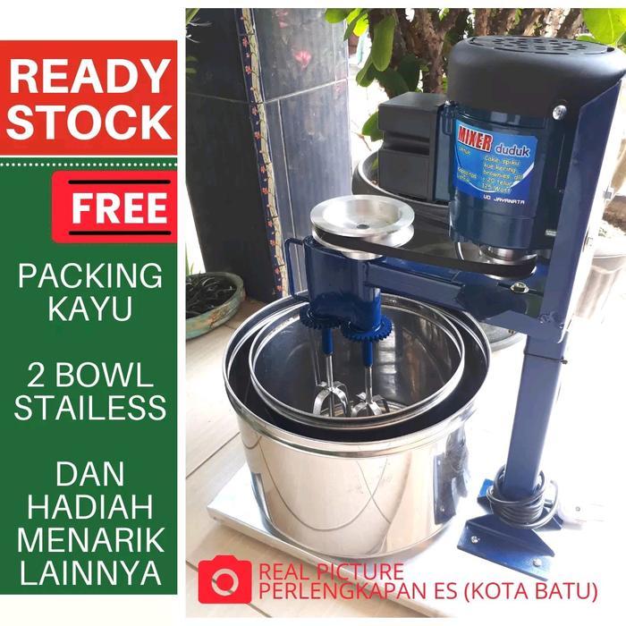 Jual mesin mixer es krim, kue, roti, martabak harga murah terbaik Listrik Stainless Pengaduk Wadah P