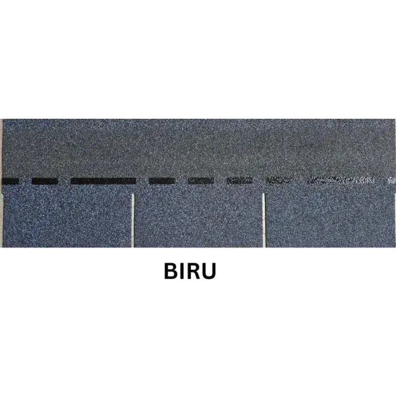 Genteng Atap Aspal Bitumen Warna Biru