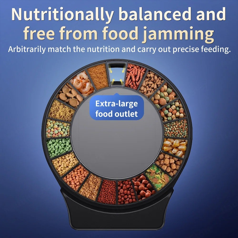 Jebao Jecod DRF Remote Control Automatic Fish Tank Feeder Timed Quantified Large Capacity Food