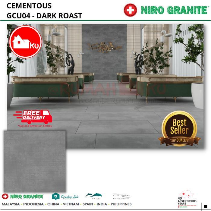 LANTAI GRANITE NIRO CEMENTOUS GCU04 DARK ROAST