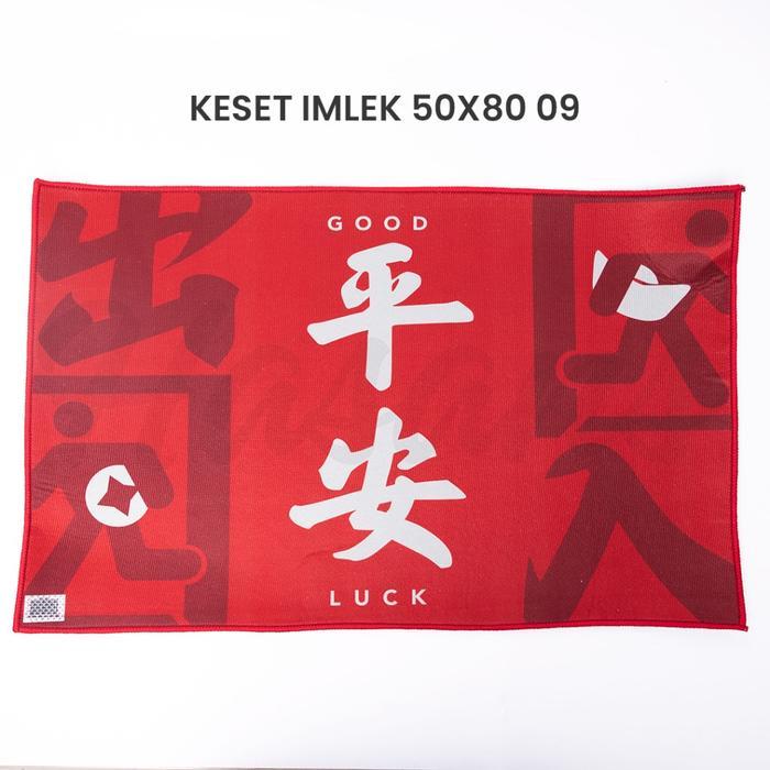 Terlaris Keset Kaki Imlek Premium / Keset Lantai Rumah / Alas Kaki Sincia Fu / Keset Imlek 50x80