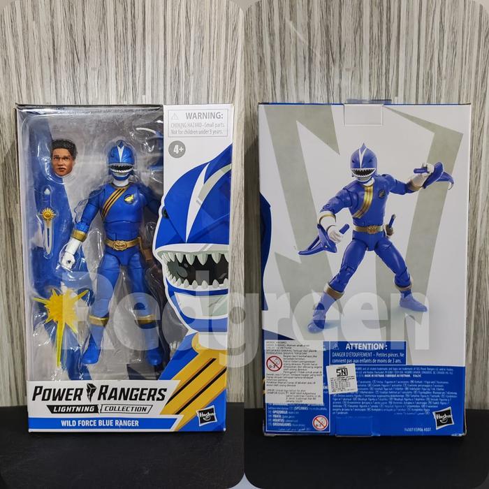 HOT SALE POWER RANGERS LIGHTNING COLLECTION WILD FORCE BLUE SHARK RANGER FIGURE TERMURAH