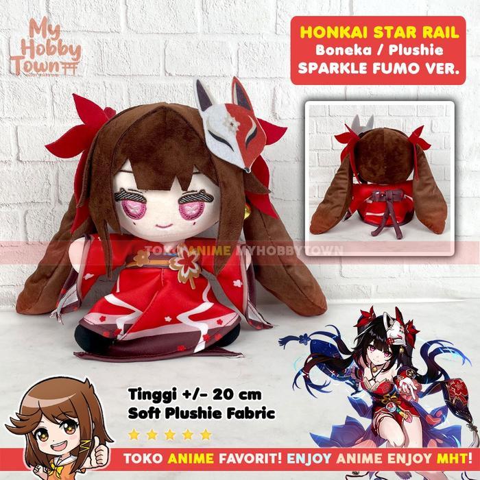 Boneka Anime Game Karakter Honkai Star Rail Sparkle Fumo Version Plushie Doll