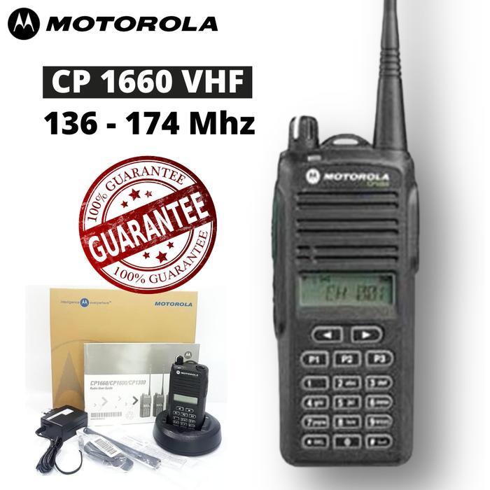 HT Motorola CP 1660 Handy Talky CP1660 VHF 136 - 174Mhz Original