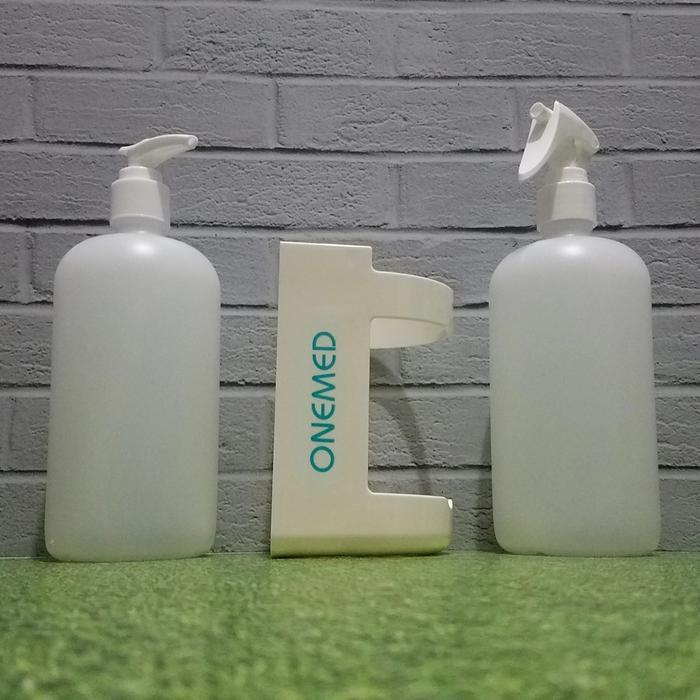 "New" Botol PUMP Kosong 500ml + Bracket / Botol Kosong 500ml + Bracket