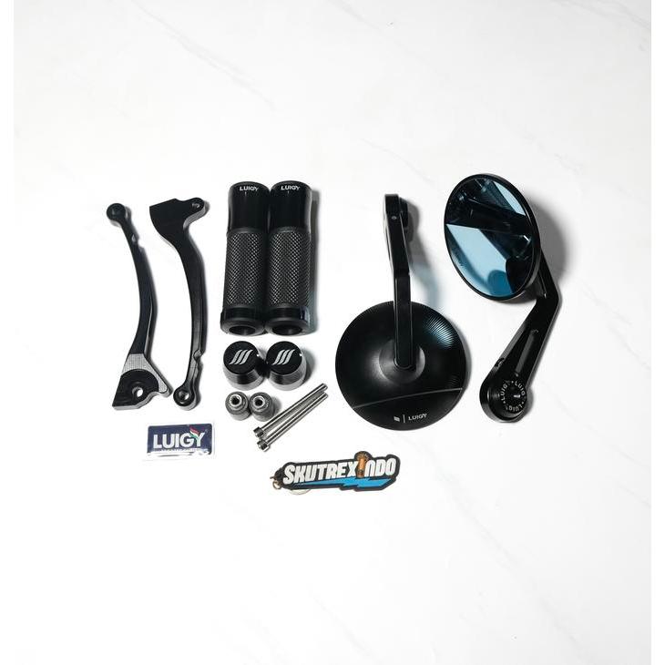 Paket Komplit Handgrip Luigy Black