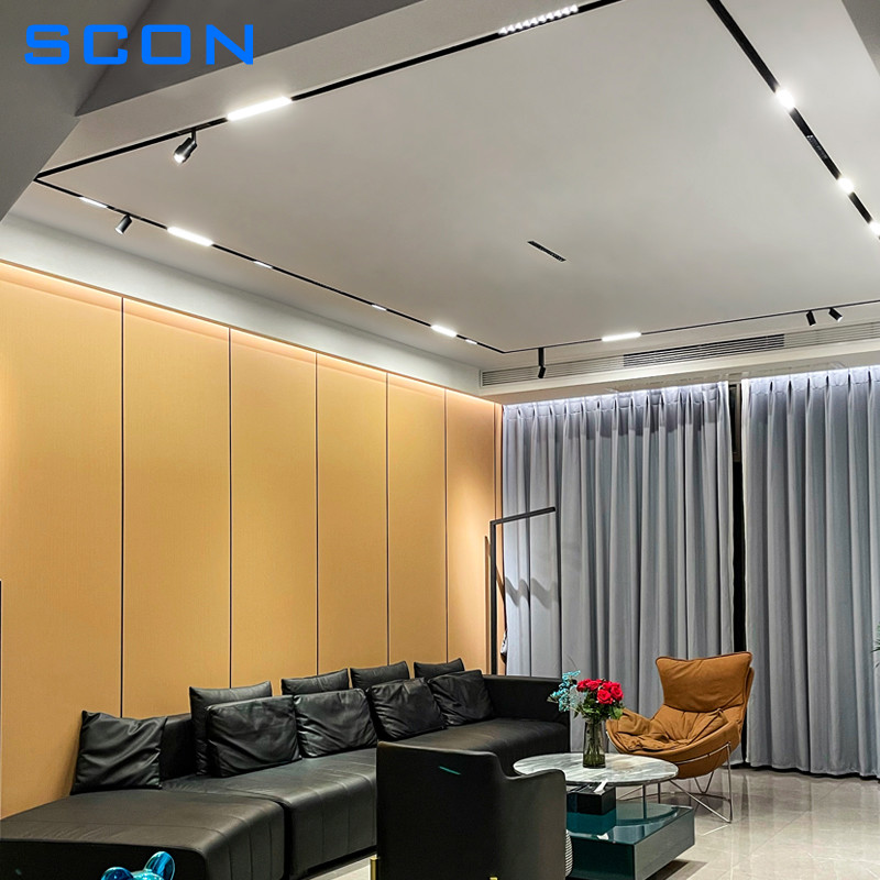SCON Creative Magnetic Lamp Holder 34mm Width Aluminum 0.5M 1M Ceiling Recessed Suspended LED Magnet