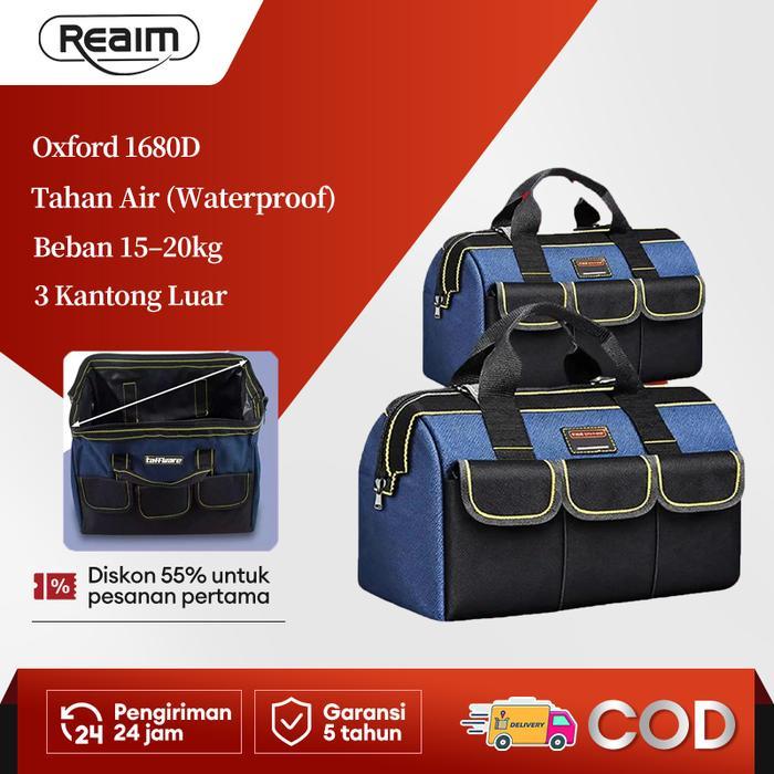 Reaim Tool Bag 23 Inch Tas Perkakas Toolkit Toolbox Tas Simpan Perkakas Multifungsi Tas Alat Kerja