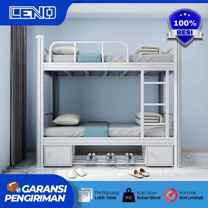 [ terlaris ] ranjang tidur tingkat besi tebal anti karat dipan kasur tingkat untuk dewasa & anak