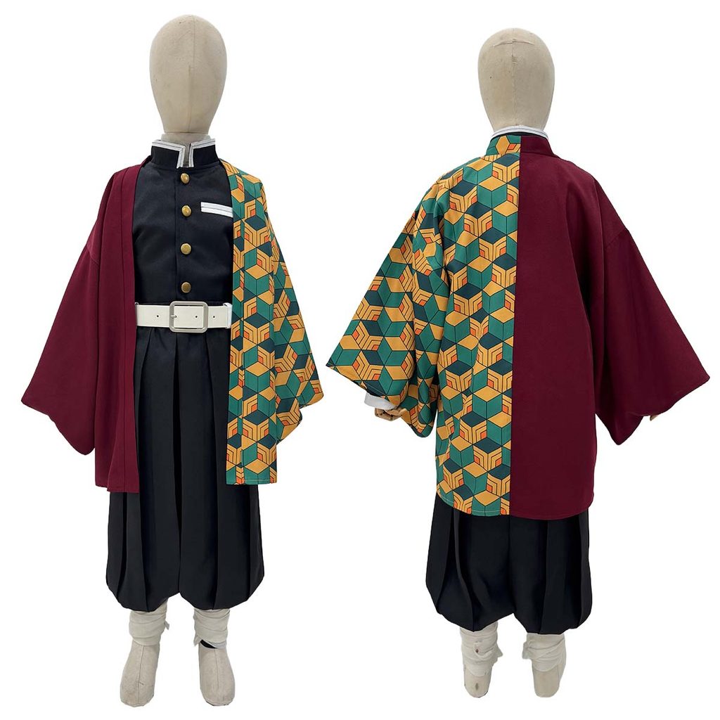 Holoun Anime Cosplay Costume Tomioka Giyuu Kochou Shinobu Agatsuma Zenitsu Kamado Tanjirou Haori Top