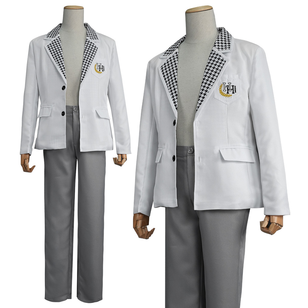 Holoun Anime Nagi Cosplay Costume Wig Black Hoodie Dk School Uniform Embroidery Suit Pants Rose Net