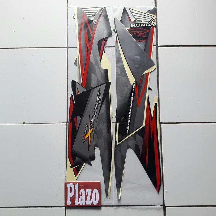 Striping Supra X 125 2008 Hitam Terpercaya