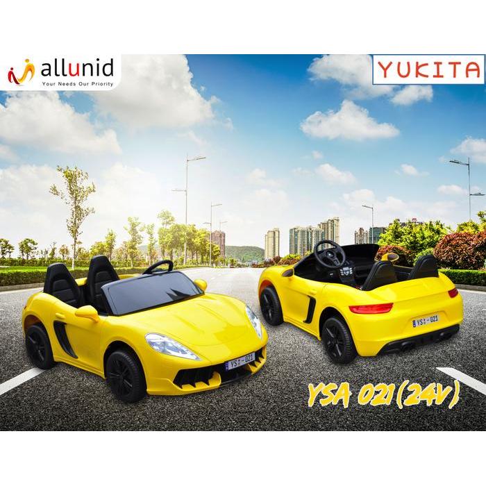 Mobil Aki Yukita YSA-021 24 Volt (bisa muat 2 orang dewasa) - Kuning
