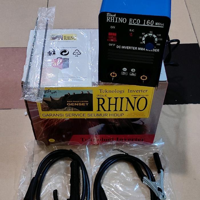 mesin las listrik 160a travo las rhino 160 ampere 900 watt inverter eco biru
