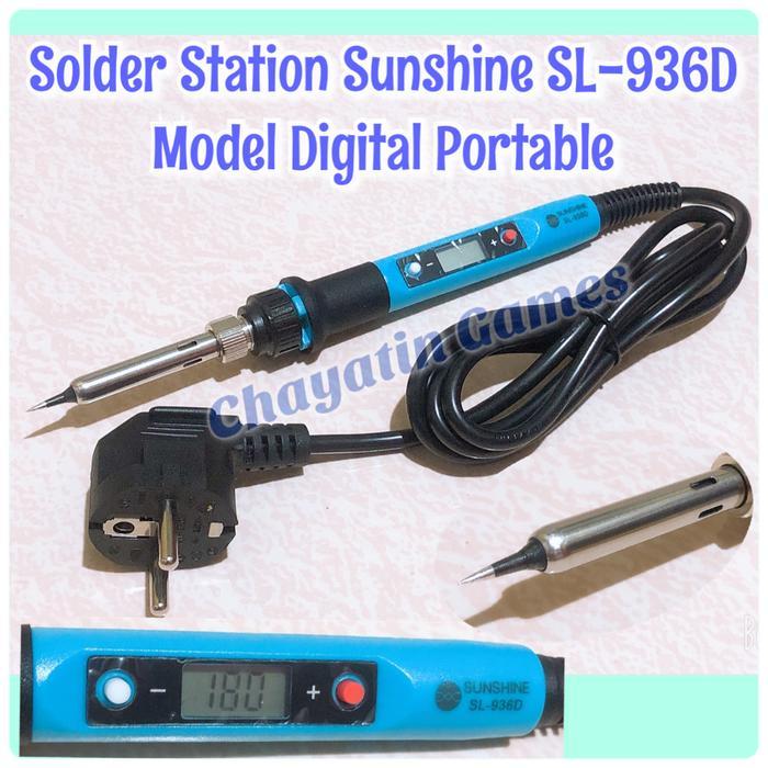 Solder Station Sunshine Sl-936D Daya 80 - 120 Watt Digital Portable #Gratisongkir