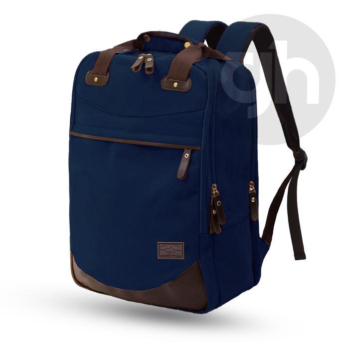 Gh-Bag Tas Ransel Pria Wanita Dalton Canvas Backpack Sekolah Pasti Promo