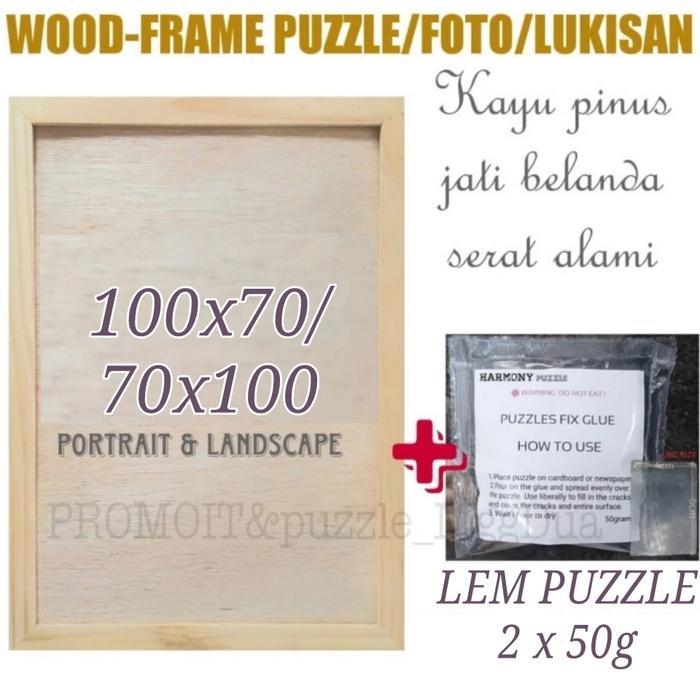 Frame Bingkai Pigura Kayu Harmony 100X70 #Gratisongkir