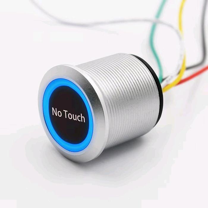 No Touch Button Tombol Touchless Outdoor No Frame Waterproof Push Button No Touch Exit Button *