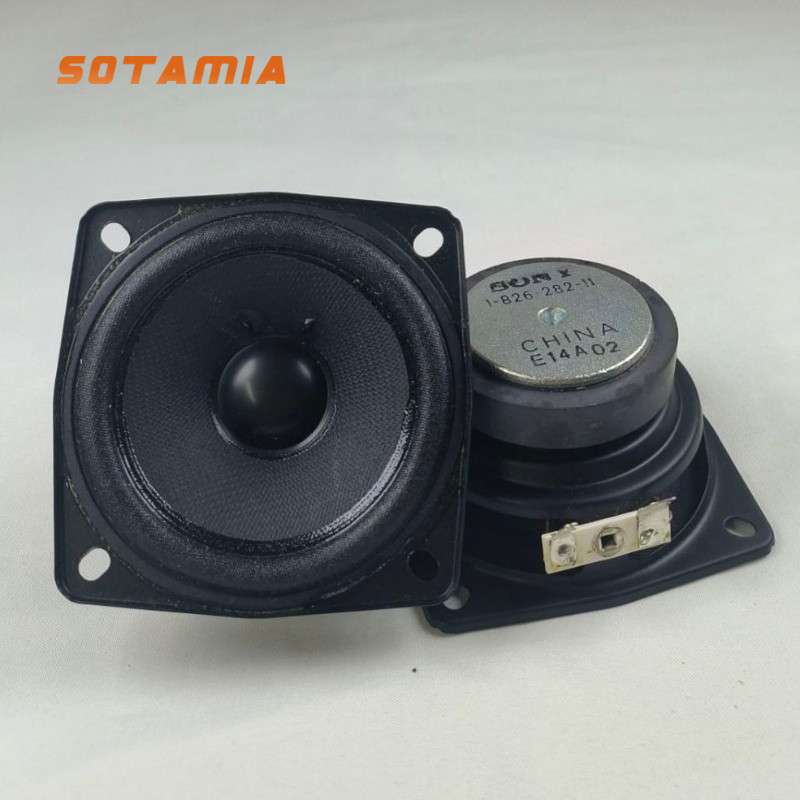 SOTAMIA 2Pcs 3 Inch Full Range HIFI Speaker 4 Ohm 10W Cloth Edge Fever Audio Loudspeaker for SONY