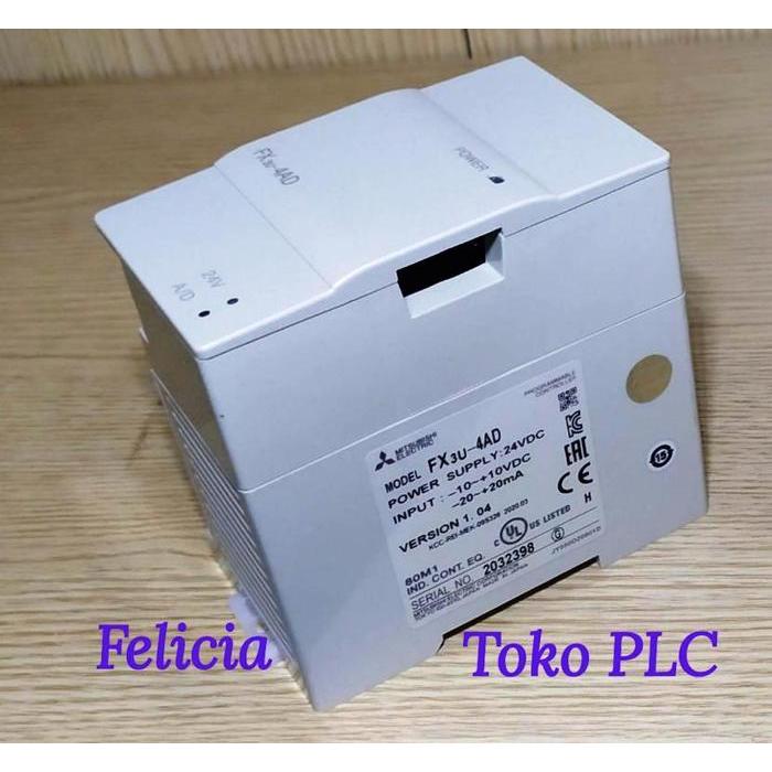 Newwww Fx3U-4Ad Mitsubishi Fx3 Analogue To Digital Plc Fx3U-4Ad Plc Mitsubishi Fx3U4Ad Fx3U 4Ad