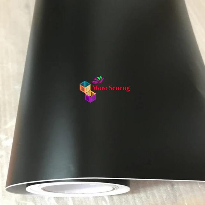 "New" Stiker Hitam Doff 45cm x 50cm Vinyl Matt Cocok untuk Wrapping dan Background Aquarium Best