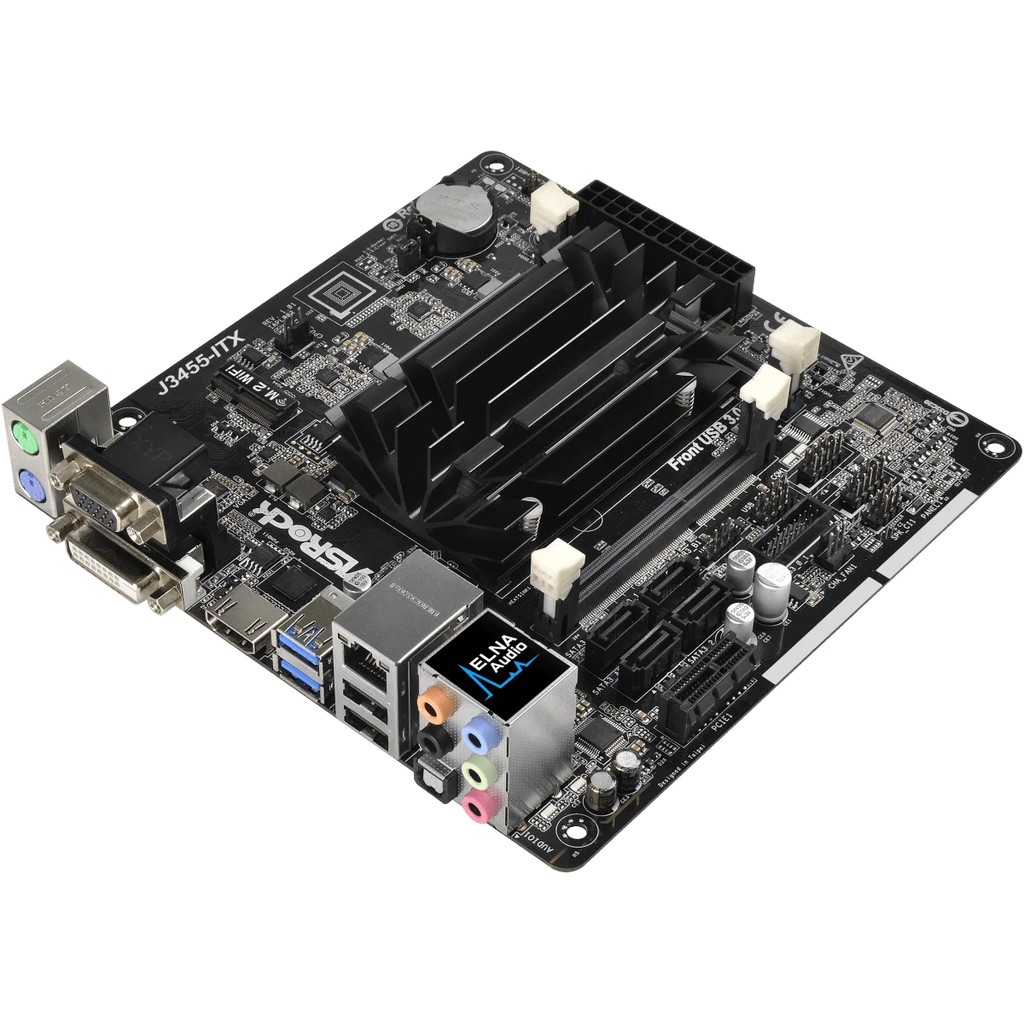 Used ASROCK J3455-ITX Mini-ITX Motherboard Intel Quad-Core cpu J3455 DDR3 16GB Integrated Intel HD