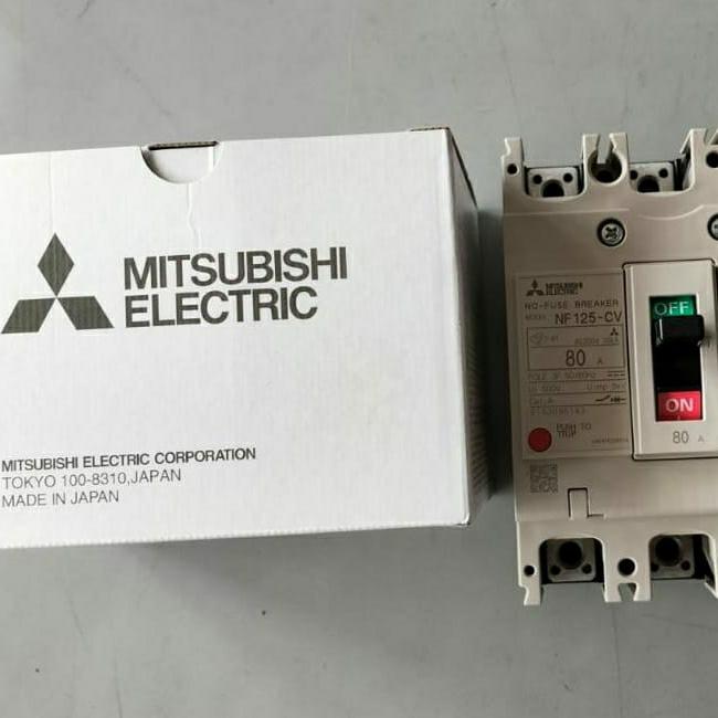 Readyyy Nfb / Mccb Mitsubishi Nf 125 Cw 3P 80A Nfb = No Fuse Breaker 3P 80 A