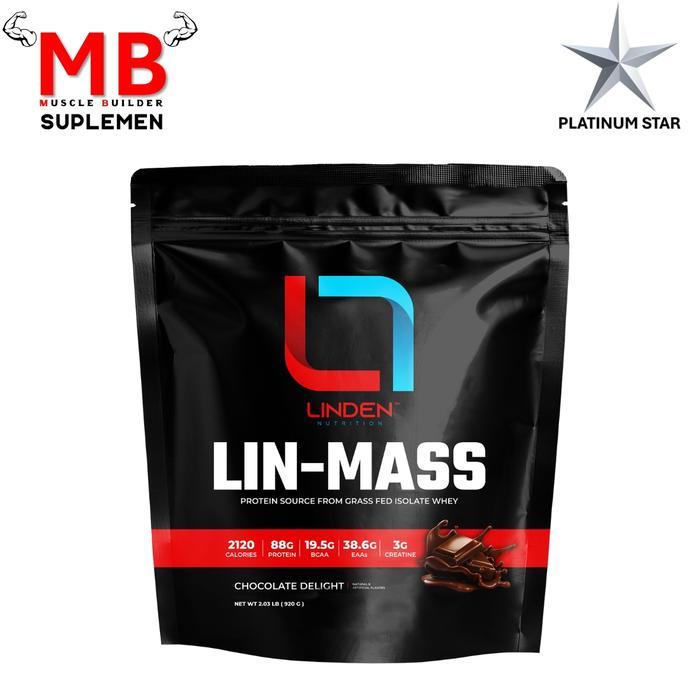 Lin-Mass 2 lbs Linden Nutrition LinMass Gainer Lin Mass Protein 2lbs 2lb 2,03 2.03 5 6 12 lb 920