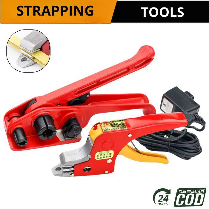 Straping tool alat paking pp band poly straping pengikat tali strap paket tang pemanas