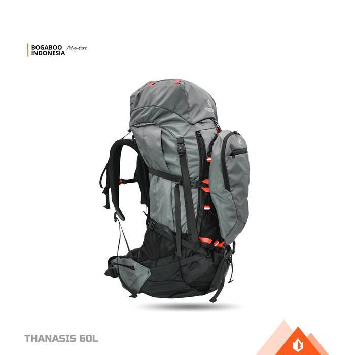 TERLENGKAP BOGABOO TANASIS 60 + 5 Liter - Tas Gunung Carrier Ultralight - Tas Keril BOGABOO - Tas