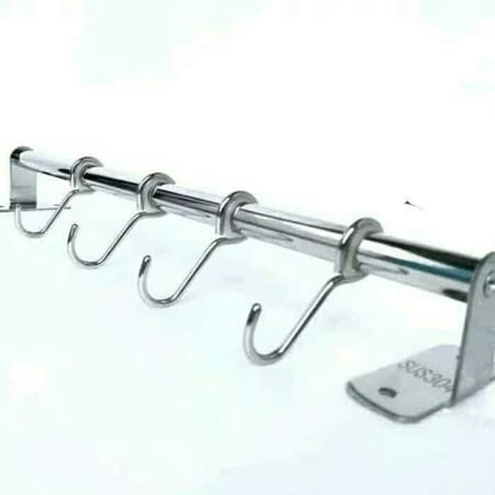 Promo Gantungan Dapur Subron /Gantungan Panci Panjang 80 Cm. Stainless