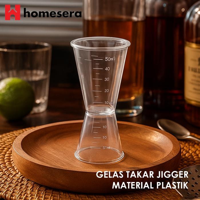 JIGGER TAKAR SIRUP GULA GELAS TAKAR JIGGER PENAKAR SIRUP BARISTA JIGGER TRANSPARAN JIGGER CUP