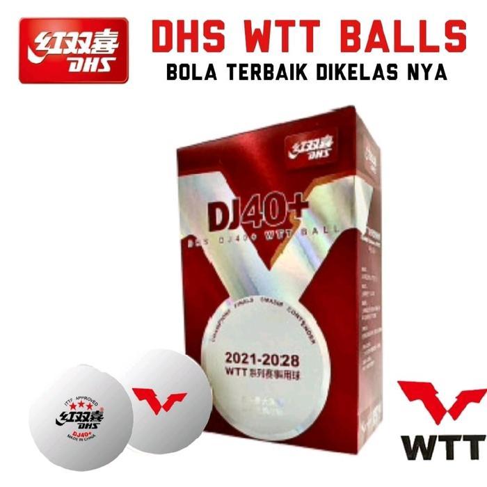 Bola DHS WTT Bintang 3 bola pingpong tenis meja 100%Original Ball