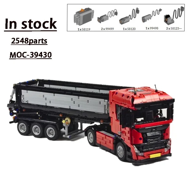 City Important Transport Big Truck MOC-39430 Electronic RC Heavy Dump