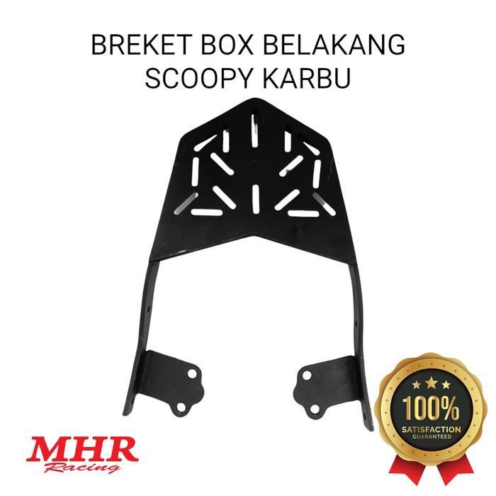 Breket Box Scoopy Karbu Mhr Racing Dudukan Bagasi Belakang Motor