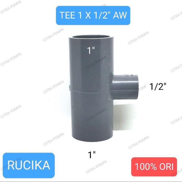 "New" RUCIKA TEE 1" AW / TEE 1 X 3/4 AW / TEE 1 X 1/2" AW