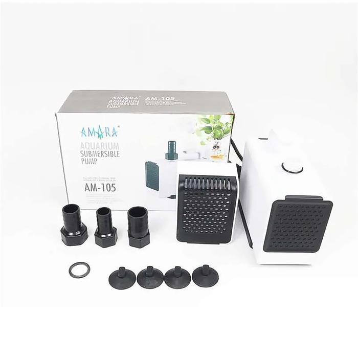 Pompa Aquarium Celup Water Pump Amara Am 105 Am-105 Low Watt #Gratisongkir