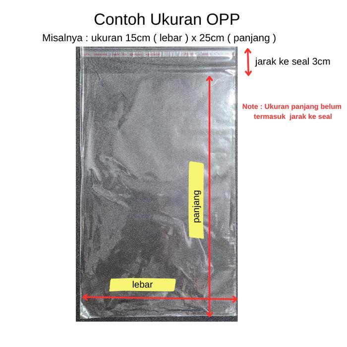 Plastik Opp Seal Sendok 7x25 8x25 9x25 @100 Pcs