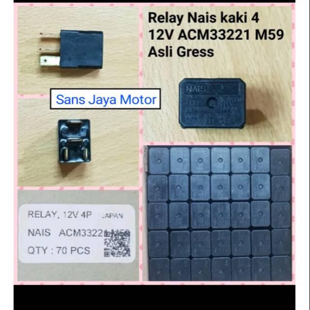 RELAY NAIS KAKI 4 BUAT SEMUA MOBIL HONDA ORI JEPANG ASLI