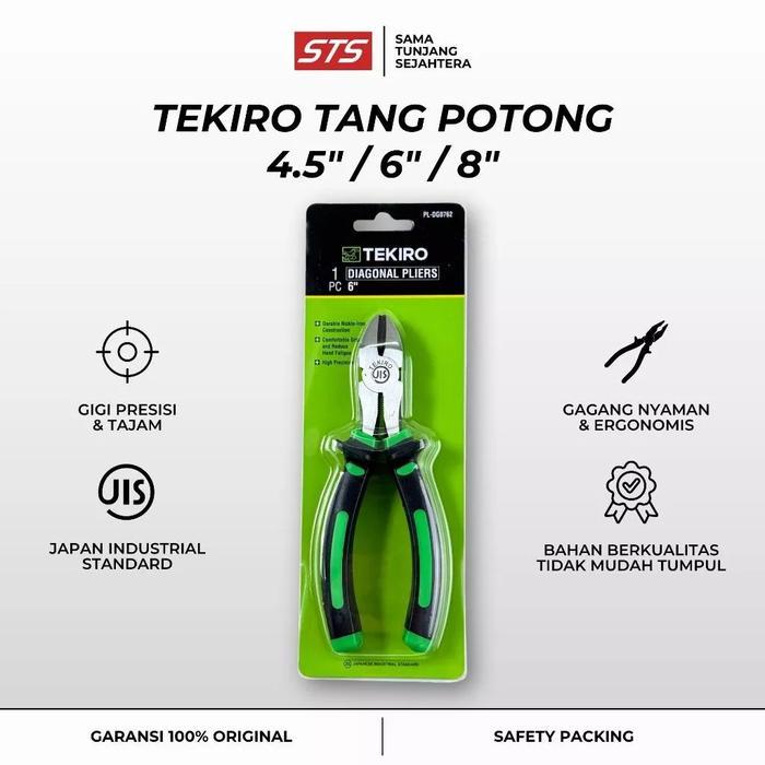 Broco - Tang Potong 4.5" 6" 8" Crv - Diagonal Side Cutting Pliers Inch - Tang Potong Kabel Kawat