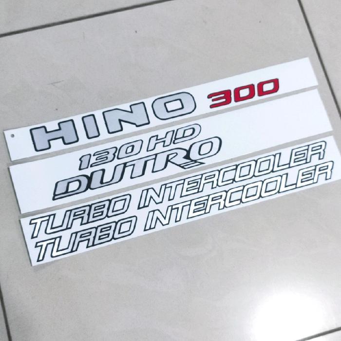 STIKER HINO 300 DUTRO 130HD TURBO INTERCOOLER / STIKER HINO 300 / STIKER DUTRO 130HD / STIKER TURBO