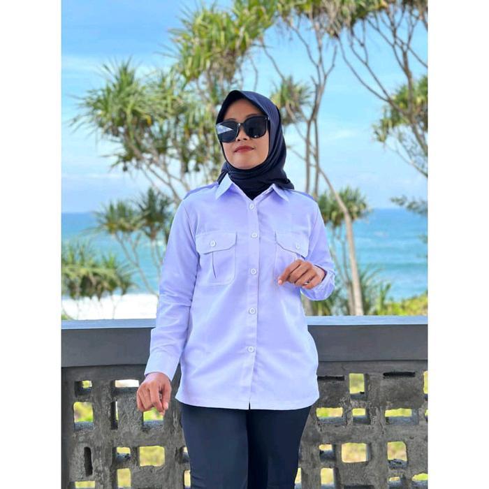 Baju Dinas Putih Pns Wanita Baju Pdh Wanita Putih Seragam Putih Pns Wanita Baju Putih Atasan Pns